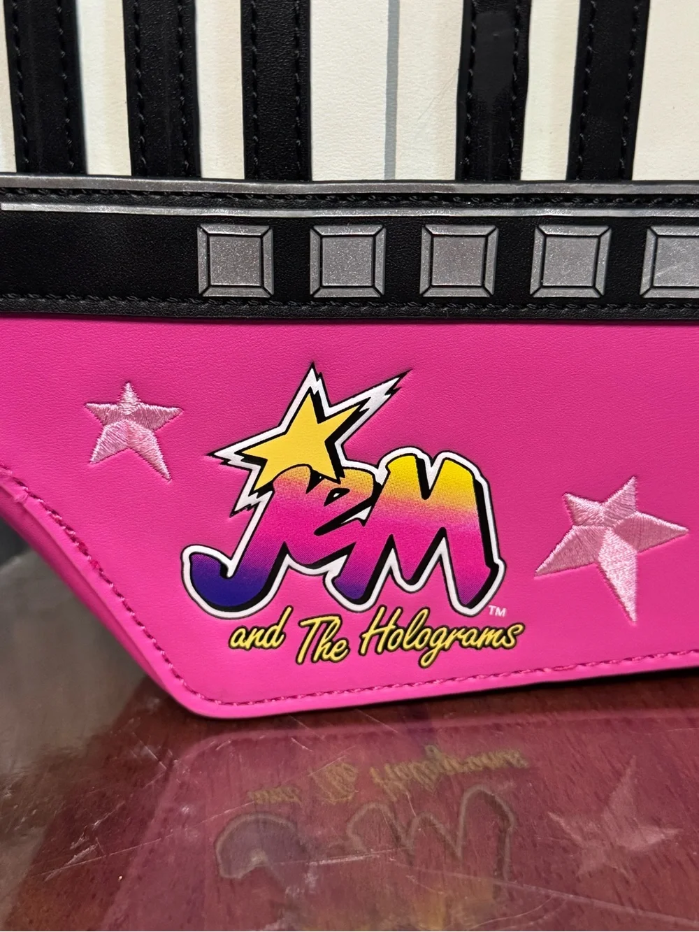 JEM and the Holograms Figural Keytar Glow Crossbody Bag